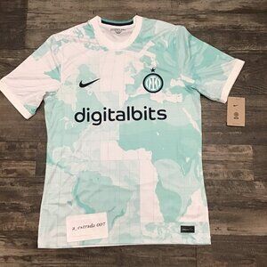 🔥NWT $95 Nike Medium Inter Milan 2022/23 Stadium Away Soccer Shirt Jersey